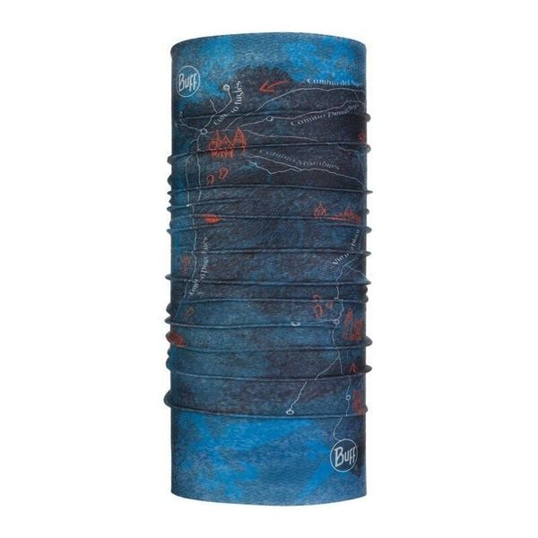 Chusta na szyję dla dorosłych Buff Coolnet UV+®. Niebieskie apaszki i chusty Buff, bez wzorów, z denimu, retro. Za 105,75 zł.