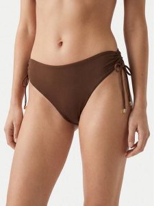 Max Mara Beachwear Dół od bikini Sandra 2616821229 Brązowy ciemny. Brązowe bikini Max Mara Beachwear, bez wzorów, z syntetyku. Za 373,99 zł.
