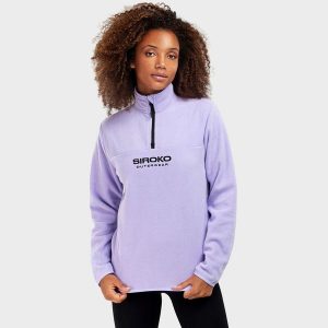 Bluza z grubego polaru do sportów zimowych damska Aurora-W. Niebieskie bluzy SIROKO, na zimę, l, bez wzorów, z polaru, bez kaptura. Za 292,00 zł.