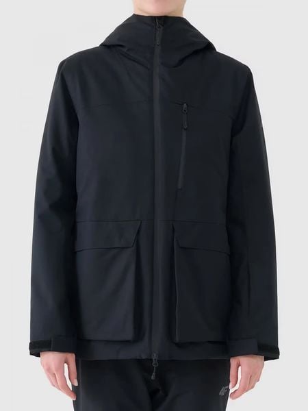 4F Kurtka narciarska w kolorze czarnym rozmiar: S. Czarne kurtki sportowe 4f, m, bez wzorów, bez kaptura, narciarskie. Za 256,70 zł.