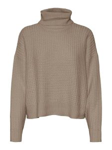 Vero Moda Golf w kolorze szarobrązowym rozmiar: M. Brązowe golfy Vero Moda, bez wzorów, z bawełny. Za 122,96 zł.