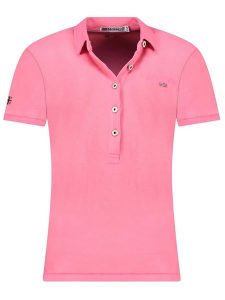 Geographical Norway Koszulka polo "Kars" w kolorze różowym rozmiar: XL. Różowe bluzki Geographical Norway, xl, bez wzorów, z bawełny, bez kołnierzyka, bez ramiączek. Za 74,63 zł.