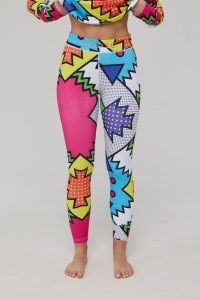 Damskie legginsy termoaktywne Day Tripper. Niebieskie legginsy OOSC, bez wzorów, z materiału. Za 269,99 zł.