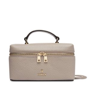 Torebka Furla. Szare kuferki Furla, bez wzorów, bez dodatków. Za 944,99 zł.
