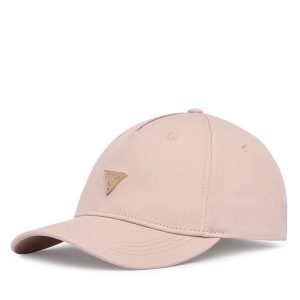 Czapka z daszkiem Guess. Czerwone czapki Guess, z aplikacjami. Za 138,99 zł.