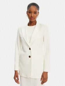 Marella Marynarka Katana 2515041111 Biały Regular Fit. Białe marynarki i żakiety Marella, bez wzorów, z syntetyku. Za 599,99 zł.