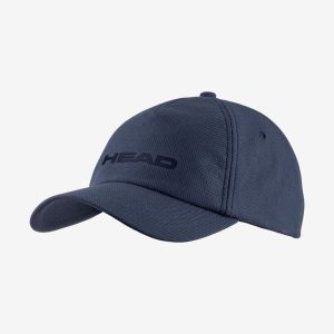 Czapka tenisowa Head Performance Cap granatowa. Niebieskie czapki Head, bez wzorów, z gumy. Za 93,50 zł.