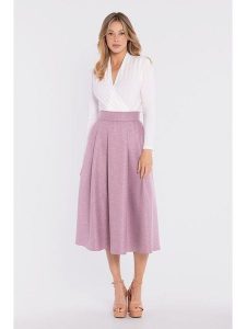 Stylove Spódnica w kolorze lawendowym rozmiar: L. Różowe spódnice Stylove, l, bez wzorów, midi. Za 219,99 zł.