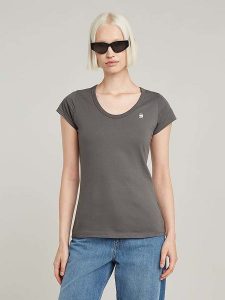 G-Star Koszulka w kolorze szarym rozmiar: M. Szare bluzki G-Star, m, bez wzorów, z bawełny, retro, bez kołnierzyka, bez ramiączek. Za 78,84 zł.