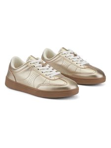 Inselhauptstadt Sneakersy w kolorze złotym rozmiar: 41. Żółte trampki Inselhauptstadt, bez wzorów, bez zapięcia. Za 54,95 zł.