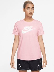 Nike Koszulka w kolorze jasnoróżowym rozmiar: XS. Różowe bluzki Nike, xs, bez wzorów, z bawełny, bez kołnierzyka, bez ramiączek. Za 105,63 zł.