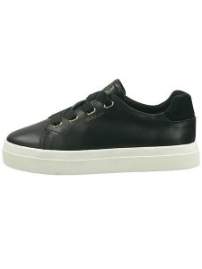 GANT Footwear Skórzane sneakersy "Avona" w kolorze czarnym rozmiar: 41. Czarne trampki GANT Footwear, bez wzorów, bez zapięcia. Za 247,11 zł.