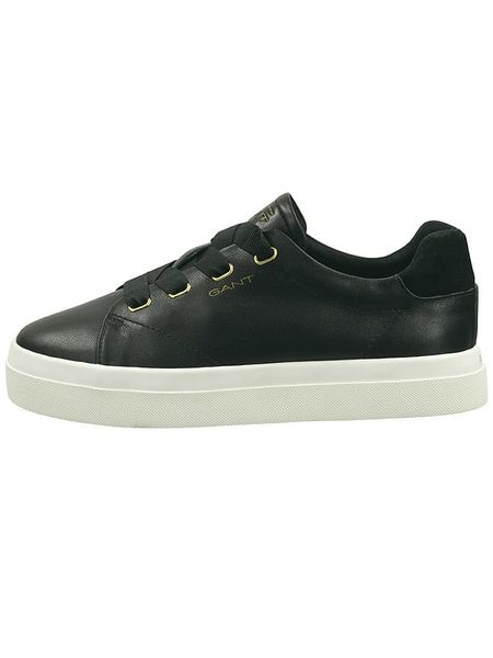 GANT Footwear Skórzane sneakersy "Avona" w kolorze czarnym rozmiar: 41. Czarne trampki GANT Footwear, bez wzorów, bez zapięcia. Za 133,29 zł.