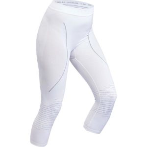 Legginsy termoaktywne narciarskie damskie Wedze BL 900 seamless. Białe legginsy WED'ZE, bez wzorów, z elastanu. Za 169,99 zł.