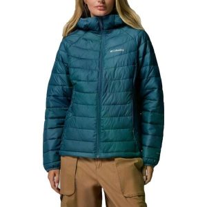 Kurtka COLUMBIA POWDER LITE II HOODED JACKET Niebieski. Niebieskie kurtki Columbia, bez wzorów, z syntetyku, bez kaptura. Za 532,99 zł.