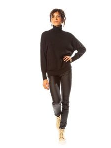 Joséfine Golf "Emy" w kolorze czarnym rozmiar: XL. Czarne swetry oversize Joséfine, xl, bez wzorów, z kaszmiru, bez ramiączek. Za 215,21 zł.