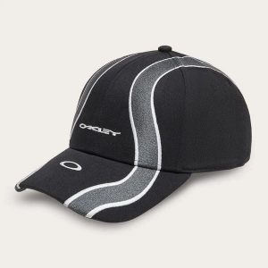 Czapka z daszkiem unisex Oakley WAVE czarna FOS901485-02E r L/XL. Czarne czapki Oakley, bez wzorów, z materiału, klasyczne. Za 147,39 zł.