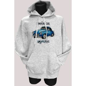 Syrena — bluza. Czarne bluzy nikiniki, bez wzorów, z bawełny, z kapturem. W wyprzedaży za 126,65 zł.