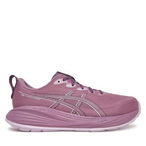 Buty do biegania Asics. Fioletowe buty sportowe ASICS, bez wzorów, bez zapięcia, do biegania. Za 439,99 zł.