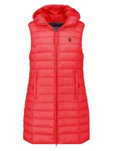 ANAPURNA Kamizelka pikowana "Vakitalana Long" w kolorze czerwonym rozmiar: XXL. Czerwone kamizelki ANAPURNA, xxl, bez wzorów, bez kołnierzyka, bez ramiączek, bez kaptura. Za 165,99 zł.