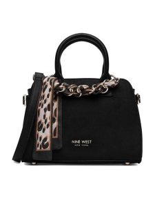 Nine West Torebka CEO-HELLESA-LDA9464 Czarny. Czarne kuferki Nine West, bez wzorów, ze skóry, bez dodatków. Za 249,99 zł.