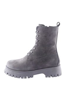 D.Moro Skórzane trzewiki w kolorze szarym rozmiar: 36. Szare botki D.Moro, bez wzorów, z materiału, bez obcasa, bez zapięcia. Za 290,95 zł.