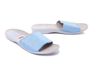 ADANEX 27157 SAK64NN niebieski, kapcie damskie. Niebieskie kapcie Adanex, bez wzorów. Za 74,99 zł.