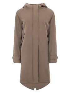 Zwillingsherz Parka "Keep Smiling" w kolorze jasnobrązowym rozmiar: L. Brązowe płaszcze Zwillingsherz, l, bez wzorów, bez kaptura. Za 385,73 zł.