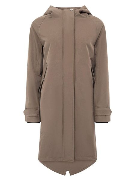 Zwillingsherz Parka "Keep Smiling" w kolorze jasnobrązowym rozmiar: L. Brązowe płaszcze Zwillingsherz, l, bez wzorów, bez kaptura. Za 385,73 zł.