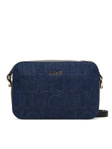Liu Jo Torebka M camera Case AF5159 D0001 Niebieski. Niebieskie listonoszki Liu Jo, bez wzorów, ze skóry, bez dodatków. Za 489,99 zł.