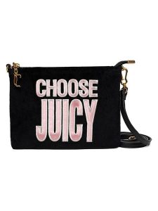 Juicy Couture Kopertówka w kolorze czarnym - 24 x 17 x 1 cm rozmiar: onesize. Czarne torebki wieczorowe Juicy Couture, bez wzorów, z materiału, przez ramię, bez dodatków. Za 175,26 zł.