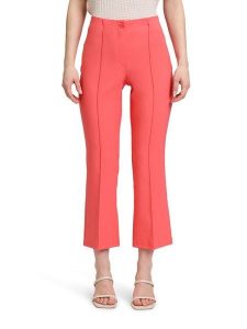 Betty Barclay Spodnie w kolorze koralowym rozmiar: 36. Czerwone spodnie z wysokim stanem Betty Barclay, bez wzorów, z materiału, z podwyższonym stanem. Za 126,99 zł.