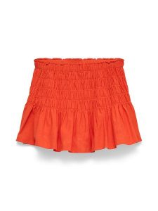 Vero Moda Spódnica mini Sofia 10350924 Pomarańczowy Regular Fit. Brązowe spódnice Vero Moda, xs, bez wzorów, z bawełny, mini. Za 159,99 zł.