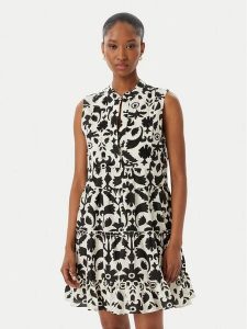 LOLA CASADEMUNT Sukienka letnia LS2616040 Czarny Regular Fit. Czarne kombinezony LOLA CASADEMUNT, na lato, s, bez wzorów, z bawełny, bez kołnierzyka, bez ramiączek. Za 417,99 zł.