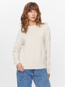 Tommy Hilfiger Bluza UW0UW04872 Beżowy Regular Fit. Brązowe bluzy TOMMY HILFIGER, xs, bez wzorów, bez kaptura. Za 219,99 zł.