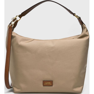 Lauren Ralph Lauren - Torebka. Brązowe torebki klasyczne marki Lauren Ralph Lauren, z materiału. Za 499,90 zł.