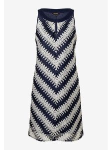 More & More Sukienka w kolorze granatowo-białym rozmiar: 46. Białe sukienki More & More, bez wzorów, bez kołnierzyka, bez ramiączek, midi. Za 143,56 zł.