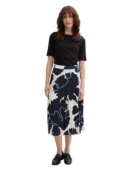 Tom Tailor Spódnica w kolorze granatowo-beżowo-białym rozmiar: 38. Białe spódnice Tom Tailor, bez wzorów, midi. Za 100,52 zł.