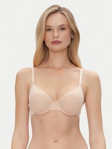 Chantelle Biustonosz z fiszbiną Day To Night C15F60 Beżowy. Brązowe biustonosze Chantelle, bez wzorów, z syntetyku. Za 219,99 zł.