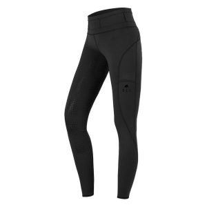 Damskie legginsy jeździeckie z pełną przyczepnością ELT Hanna. Szare legginsy ELT, bez wzorów, z elastanu. Za 224,00 zł.