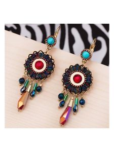 LA CHIQUITA Pozłacane kolczyki z kryształami rozmiar: onesize. Żółte kolczyki LA CHIQUITA, z kryształem, pozłacane. Za 122,38 zł.