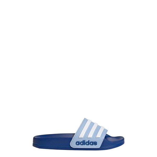Klapki Adilette Shower. Białe klapki ADIDAS, bez wzorów, bez obcasa. Za 109,00 zł.