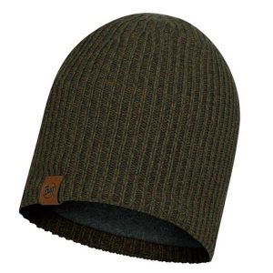 Czapka zimowa z podszewką z polaru Knitted&Fleece. Zielone czapki Buff, bez wzorów, z polaru. Za 130,90 zł.