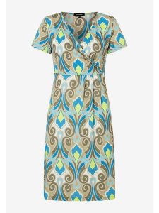 More & More Sukienka w kolorze oliwkowo-niebieskim rozmiar: 38. Brązowe sukienki More & More, bez wzorów, bez kołnierzyka, bez ramiączek, midi. Za 151,45 zł.