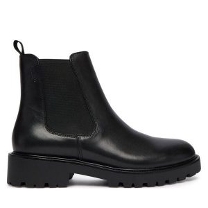 Sztyblety Vagabond Shoemakers. Czarne botki Vagabond Shoemakers, bez wzorów, bez obcasa, na płaskiej podeszwie, bez zapięcia. Za 539,99 zł.