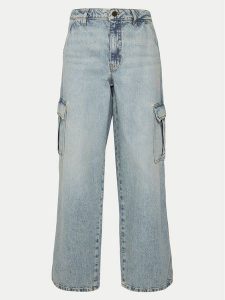 Guess Jeans Jeansy W5RA1R D5M51 Błękitny Regular Fit. Niebieskie jeansy Guess Jeans, z aplikacjami, z jeansu. Za 279,99 zł.