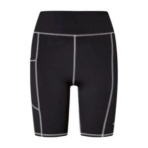 Legginsy sportowe damskie Oakley FLEX FOA500577-02E. Czarne legginsy Oakley, bez wzorów, z materiału, krótkie. Za 221,79 zł.