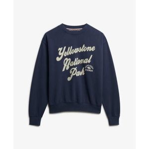 Bluza damska Superdry Lo-fi Outdoor. Niebieskie bluzy Superdry, bez wzorów, bez kaptura. Za 326,00 zł.