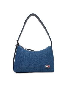 Tommy Jeans Torebka Tjw Cool Denim Shoulder Bag AW0AW17877 Niebieski. Niebieskie torebki klasyczne Tommy Jeans, bez wzorów, z denimu, bez dodatków. Za 439,99 zł.