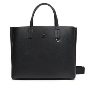 Torebka Tommy Hilfiger. Czarne torebki klasyczne TOMMY HILFIGER, bez wzorów, bez dodatków. Za 669,99 zł.